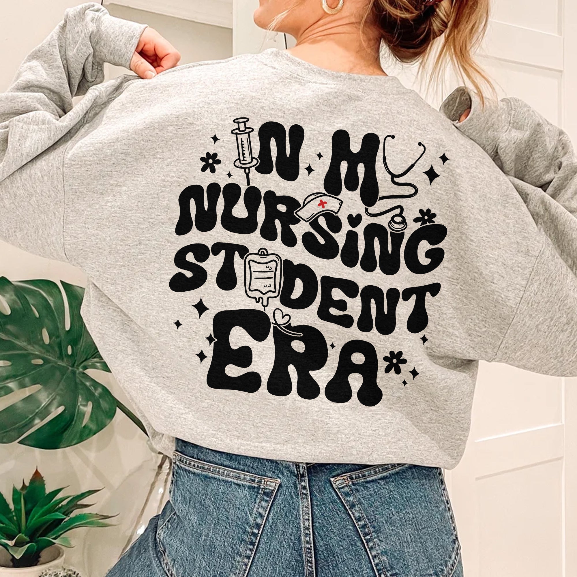 Sandjest Student T-Shirt in My Nursing Student Era Gift for Nurse Student Women Girl