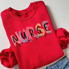 Sandjest Nurse Teacher T-Shirt Coffee Scrubs Rubber Gloves Gift for Women Girl Friends Men