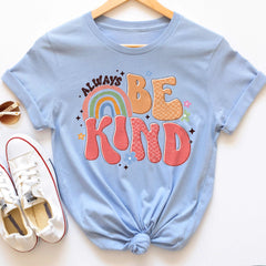 Sandjest Inspirational T-Shirt Always Be Kind Gift for Women Girl Friends