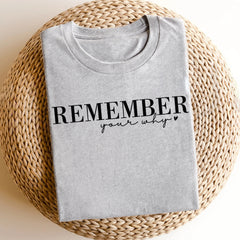 Sandjest Inspirational T-Shirt Remember Your Why Gift for Women Girl Friend