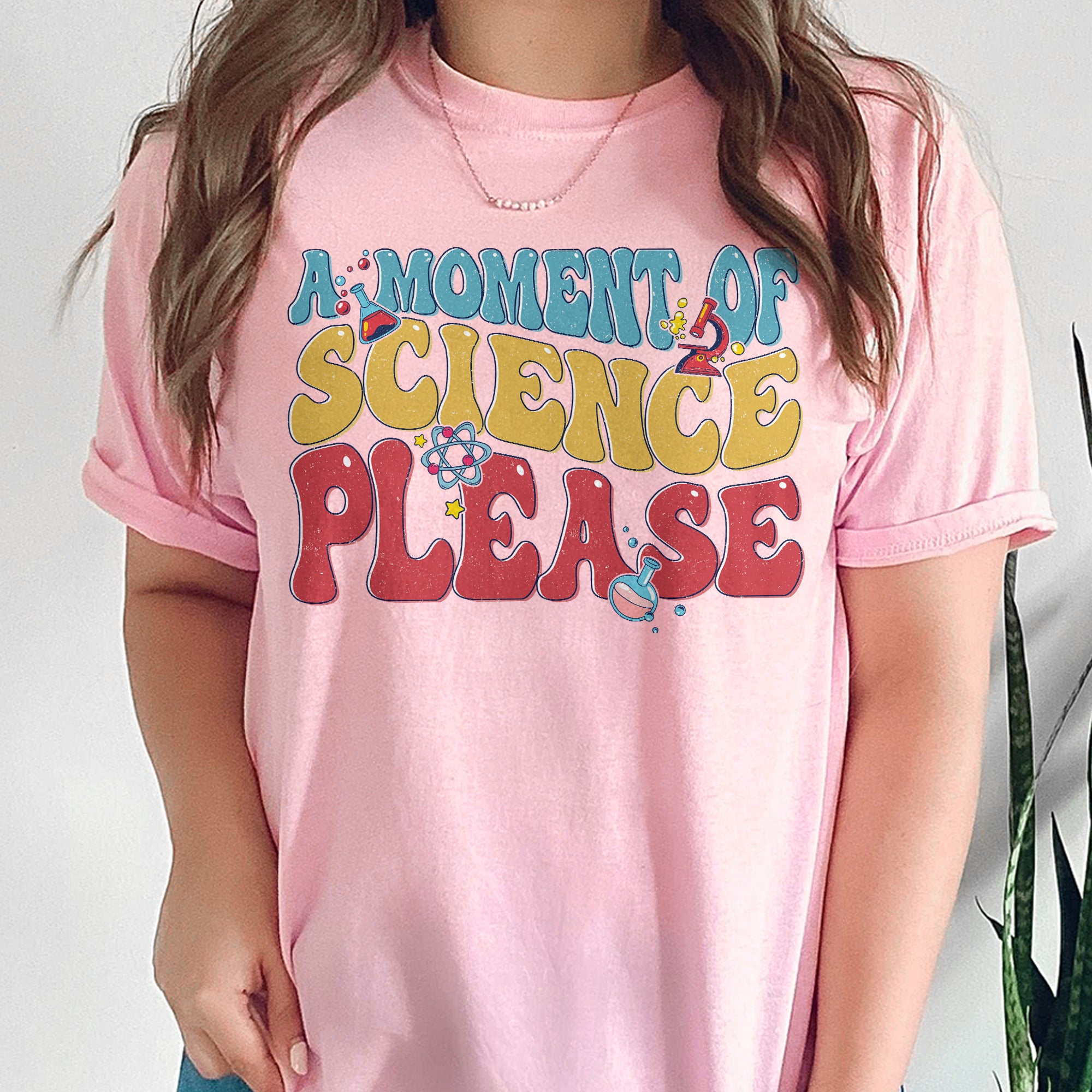 Sandjest Science T-Shirt a Moment of Science Please Gift for Women Girl Friend Boy Men