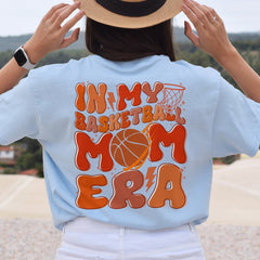 Sandjest Mom T-Shirt in My Basketball Mom Era Gift for Mother Mommy Mama