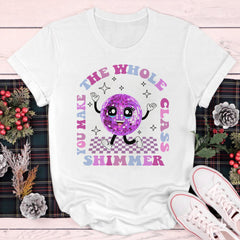 Sandjest Teacher Shirt, You Make The Whole Class Shimmer, Groovy Retro Teacher Shirt, Cute Teacher Shirt, Back To School, Teacher Appreciation Gift