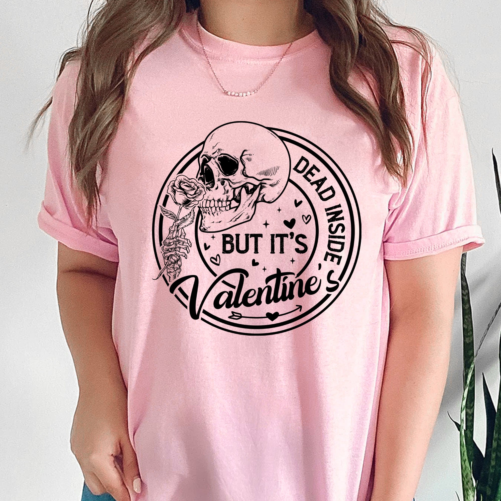 Sandjest Funny Valentine Shirt Skull Lover T-Shirt for Couple Husband Wife Girlfriend Boyfriend