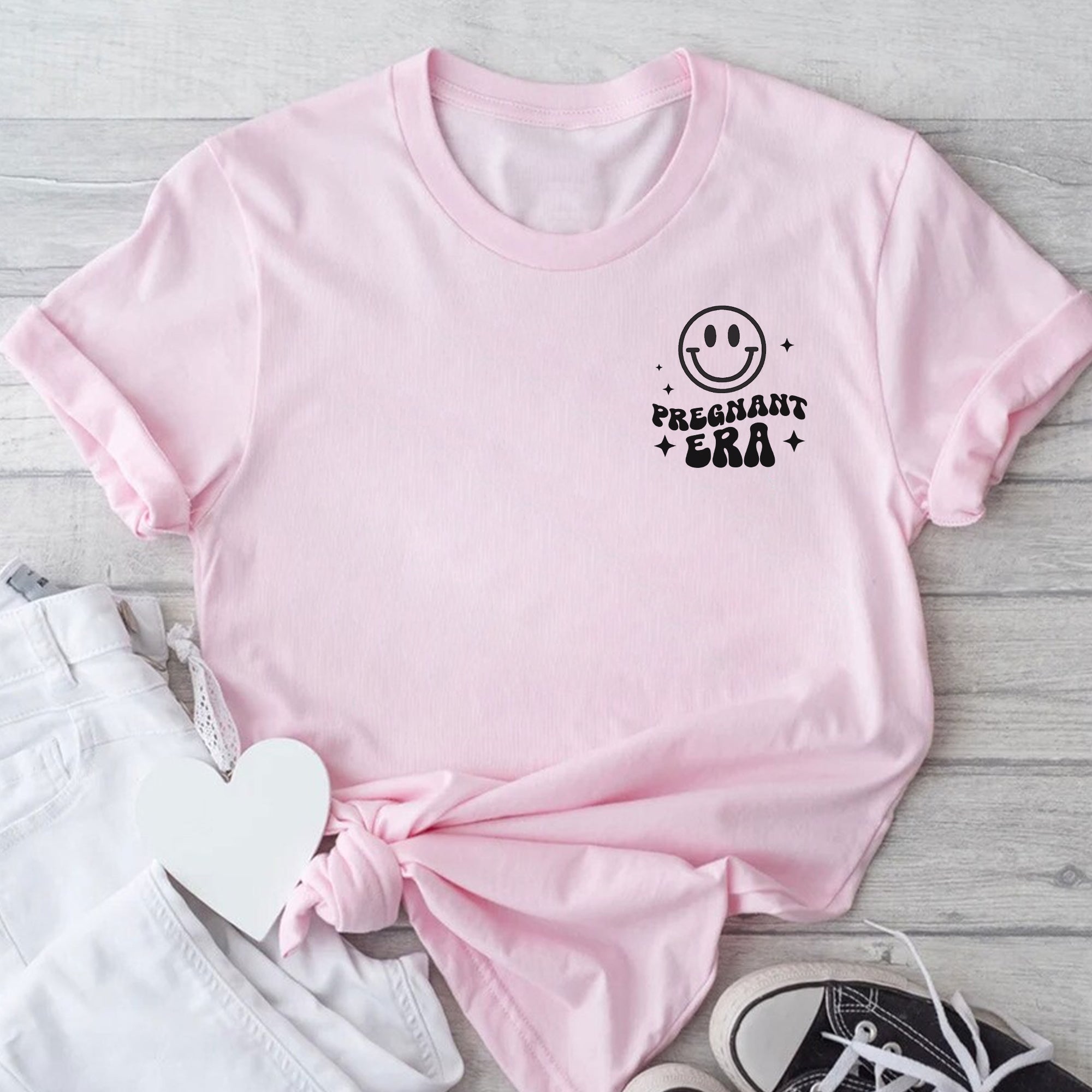 Sandjest Pregnant Mom T-Shirt in My Pregnant Era Gift for Women Girl Friend