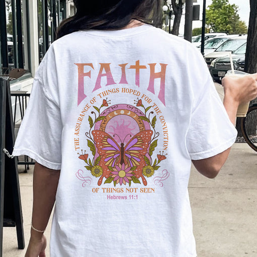 Sandjest Bible Quote Shirt Faith Shirt for Christians Jesus Lover Gift for Women Girl Friends