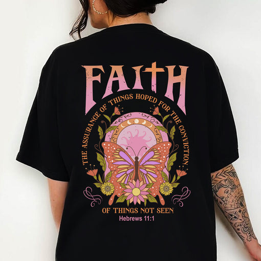 Sandjest Bible Quote Shirt Faith Shirt for Christians Jesus Lover Gift for Women Girl Friends