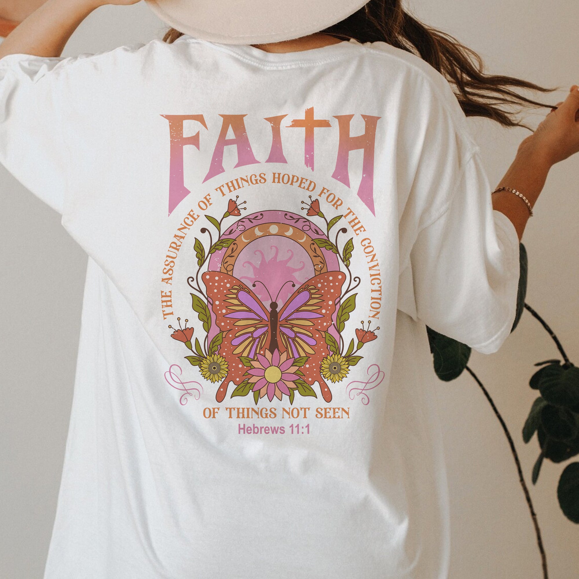 Sandjest Bible Quote Shirt Faith Shirt for Christians Jesus Lover Gift for Women Girl Friends