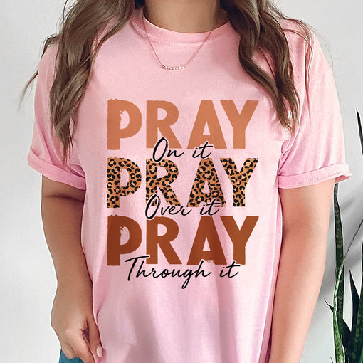 Sandjest Pray Shirt Christian Shirt Gift for Jesus Lover Bible Lover Women Friend