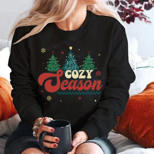 Sandjest Cozy Season Sweatshirt, Get Cozy Shirt, Cozy Season Merry Christmas, Christmas Tshirt, Winter Sweatshirt, Christmas Tee Shirt