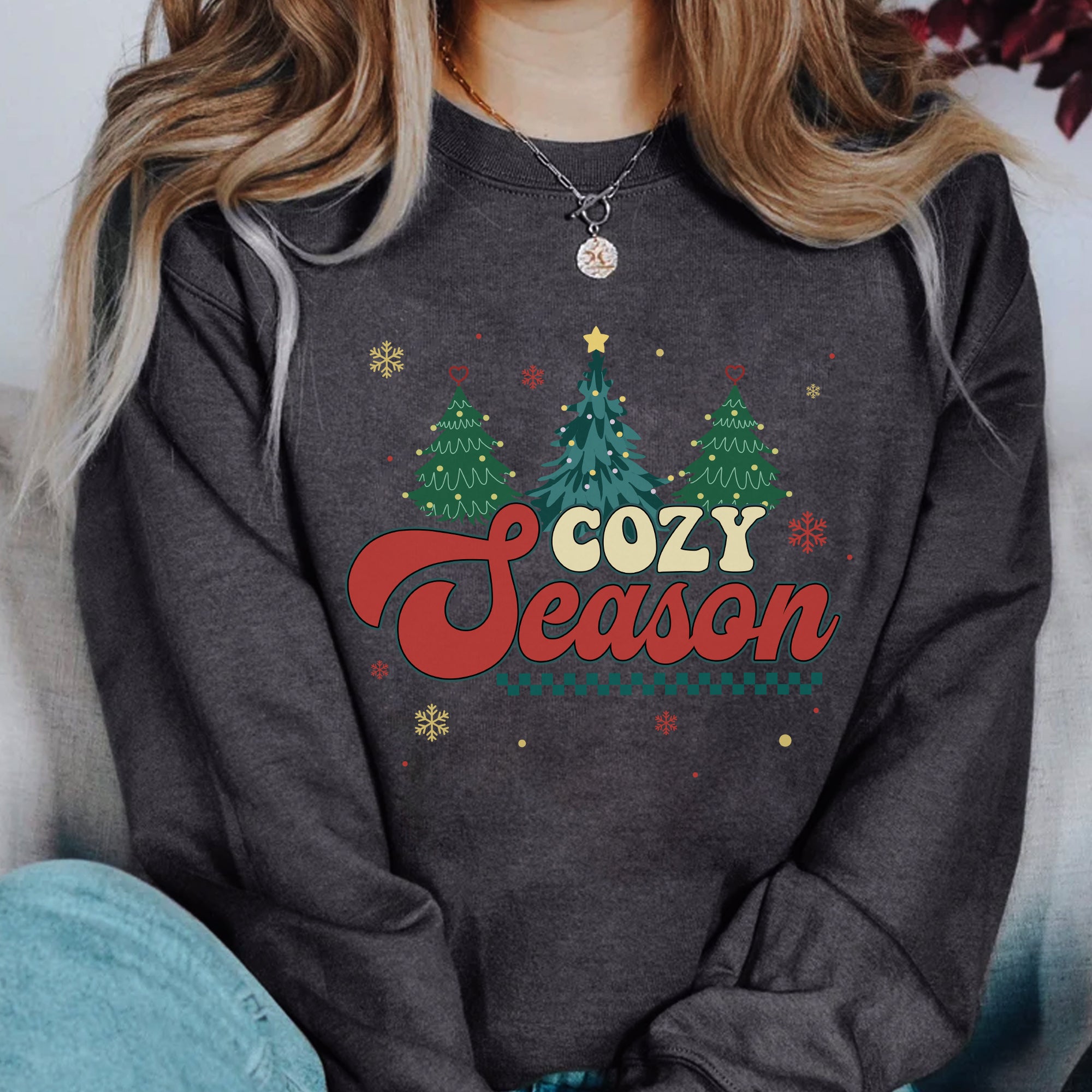 Sandjest Cozy Season Sweatshirt, Get Cozy Shirt, Cozy Season Merry Christmas, Christmas Tshirt, Winter Sweatshirt, Christmas Tee Shirt