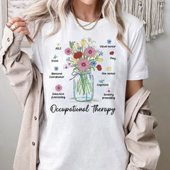 Sandjest Inspirational T-Shirt Occupational Therapy Gift for Women Girl Friend