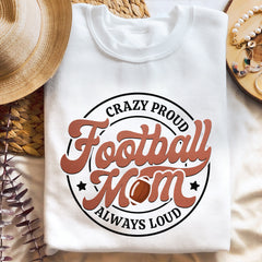 Sandjest Mom T-Shirt Football Mom Gift for Women Mother Mommy