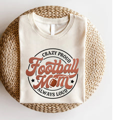 Sandjest Mom T-Shirt Football Mom Gift for Women Mother Mommy