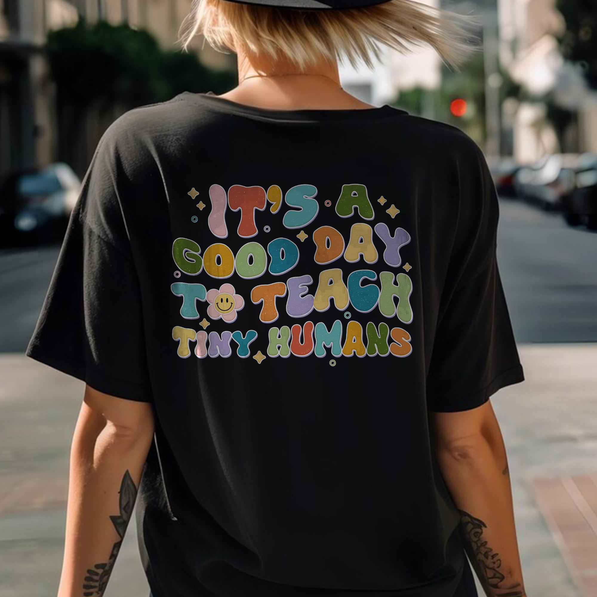 Sandjest It's A Good Day To Teach Tiny Humans Teacher Shirt, Teach Love Inspire T-shirt, Teacher Appreciation Gift, Shirt Gift For Teacher