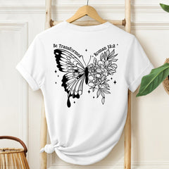 Sandjest Christian T-Shirt Be Transformed Gift for Christians Jesus Lover Bible Lovers