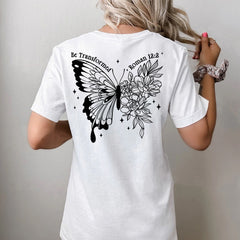 Sandjest Christian T-Shirt Be Transformed Gift for Christians Jesus Lover Bible Lovers
