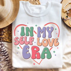 Sandjest Inspirational T-Shirt in My Self Love Era Gift for Women Girl Friend