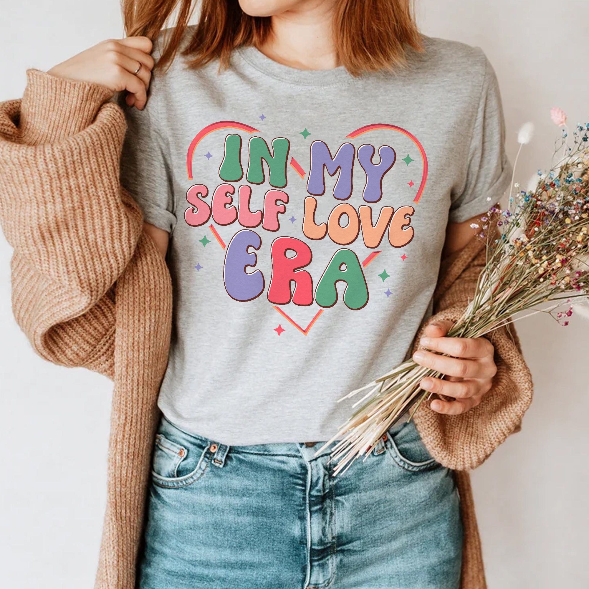Sandjest Inspirational T-Shirt in My Self Love Era Gift for Women Girl Friend