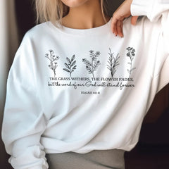 Sandjest Christian T-Shirt the Word of Our God Will Stand Forever Gift for Women Girl Friend