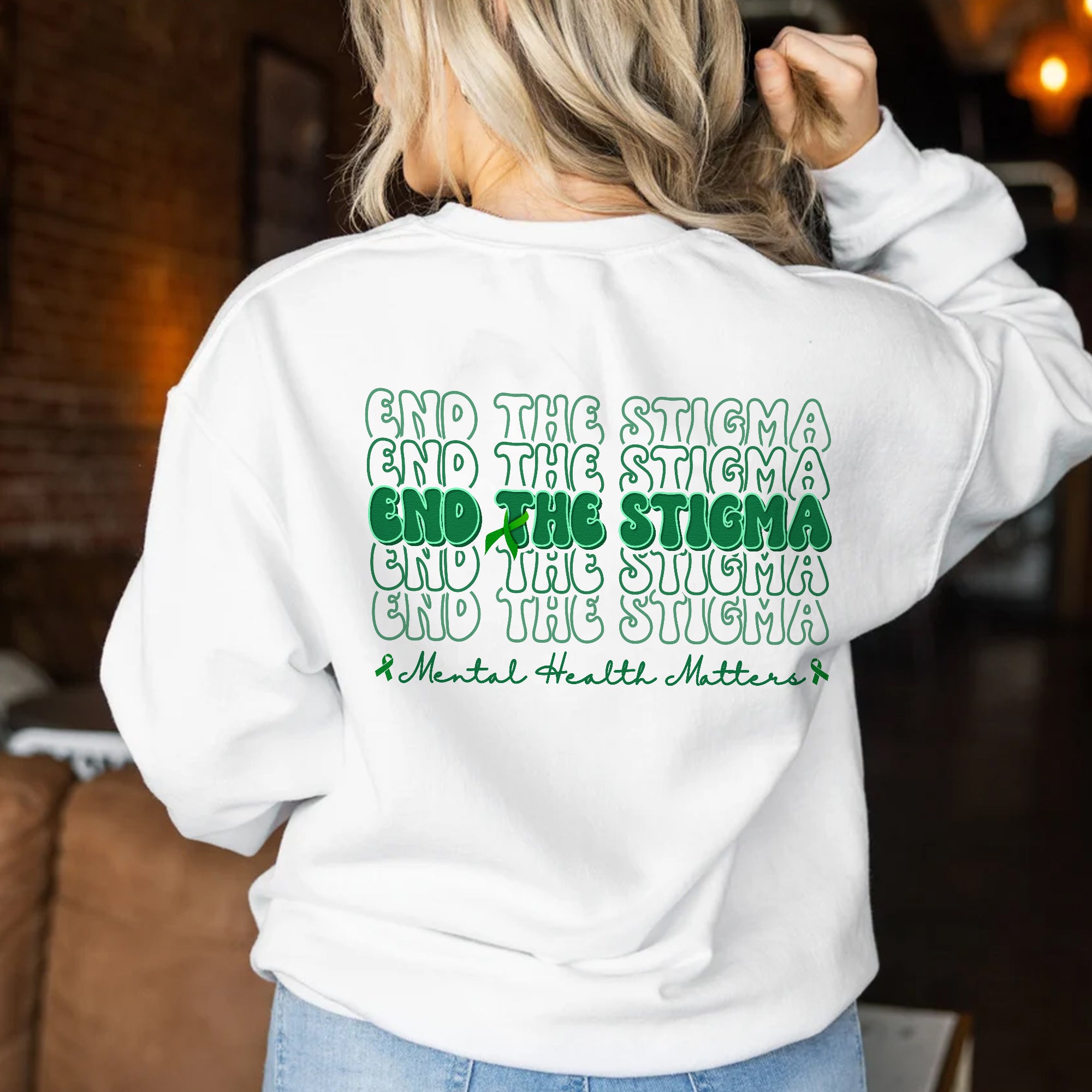 Sandjest Mental Health T-Shirt End the Stigma Gift for Women Girl Friend