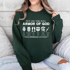 Sandjest Christian T-Shirt Put on the Full Armor of God Gift for Women Girl Friend