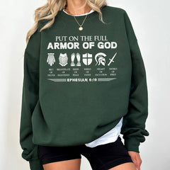 Sandjest Christian T-Shirt Put on the Full Armor of God Gift for Women Girl Friend