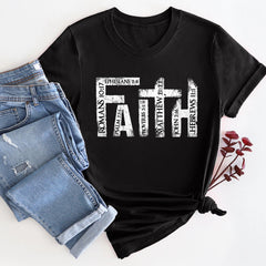 Sandjest Christian T-Shirt Faith Gift for Women Girl Friend Men Boy