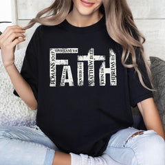Sandjest Christian T-Shirt Faith Gift for Women Girl Friend Men Boy