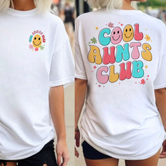 Sandjest Cute T-Shirt Cool Aunts Club Gift for Aunties Mother Day Gifts