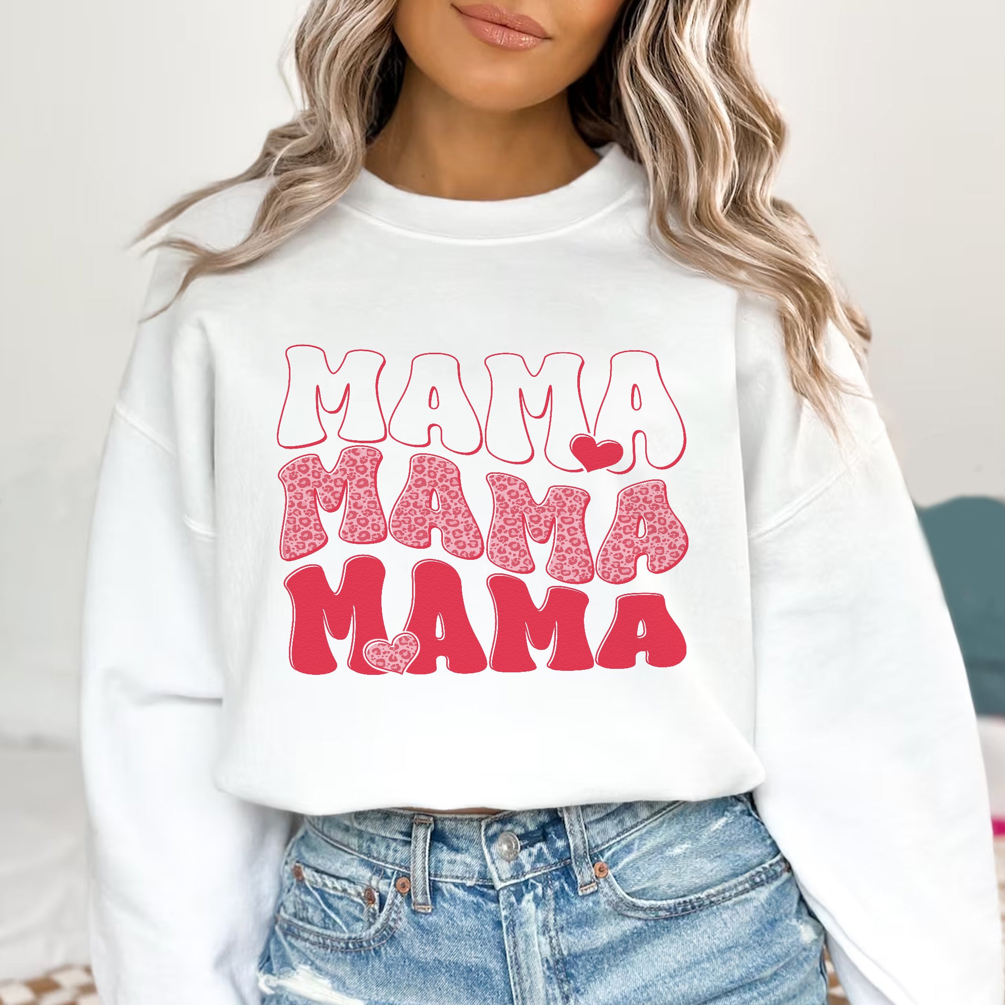 Sandjest Mom T-Shirt Leopard Pattern Design Gift for Women Girl Friend