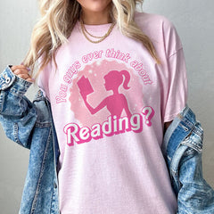 Sandjest Book Lover T-Shirt You Guys Ever Think About Reading Gift for Bookworm Librarians