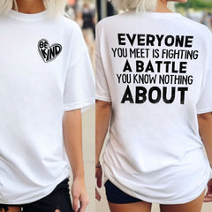 Sandjest Inspirational T-Shirt Be Kind Gift for Women Friend Girl Men Boy