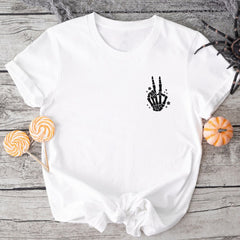 Sandjest Have The Day You Deserve Shirt, Trendy Funny Skeleton Shirt, Peace Sign Skeleton, Karma Skeleton Shirt, Kindness Hoodie