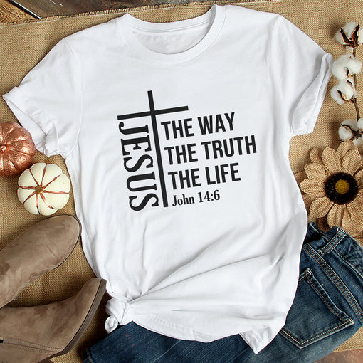 Sandjest Christian Shirt Bible Quote Gift for Christians Jesus Lovers Bible Lover