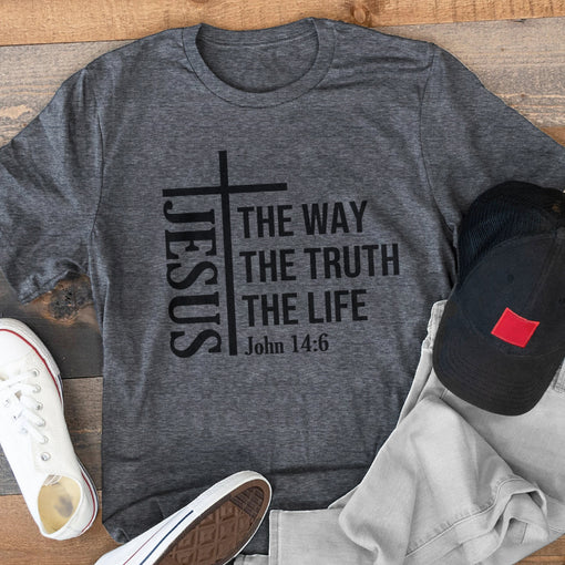 Sandjest Christian Shirt Bible Quote Gift for Christians Jesus Lovers Bible Lover