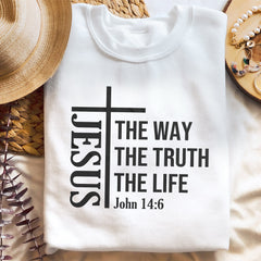 Sandjest Christian Shirt Bible Quote Gift for Christians Jesus Lovers Bible Lover