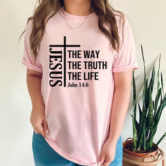 Sandjest Christian Shirt Bible Quote Gift for Christians Jesus Lovers Bible Lover
