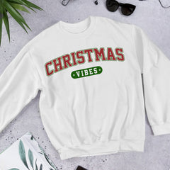 Sandjest Retro Christmas Vibes Sweatshirt, Cute Christmas Sweatshirt, Christmas Vibes Tshirt, Xmas Vibes Shirt, Christmas Gift, Christmas Vibes Tee