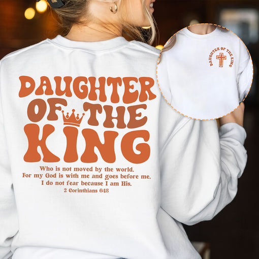 Sandjest Christian T-Shirt Daughter of the King Gift for Women Girl Friend