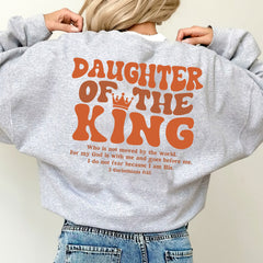Sandjest Christian T-Shirt Daughter of the King Gift for Women Girl Friend