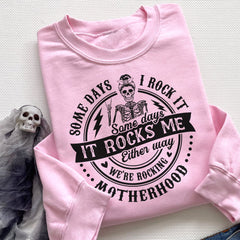 Sandjest Mom T-Shirt We??re Rocking Motherhood Gift for Mother Mommy Mama