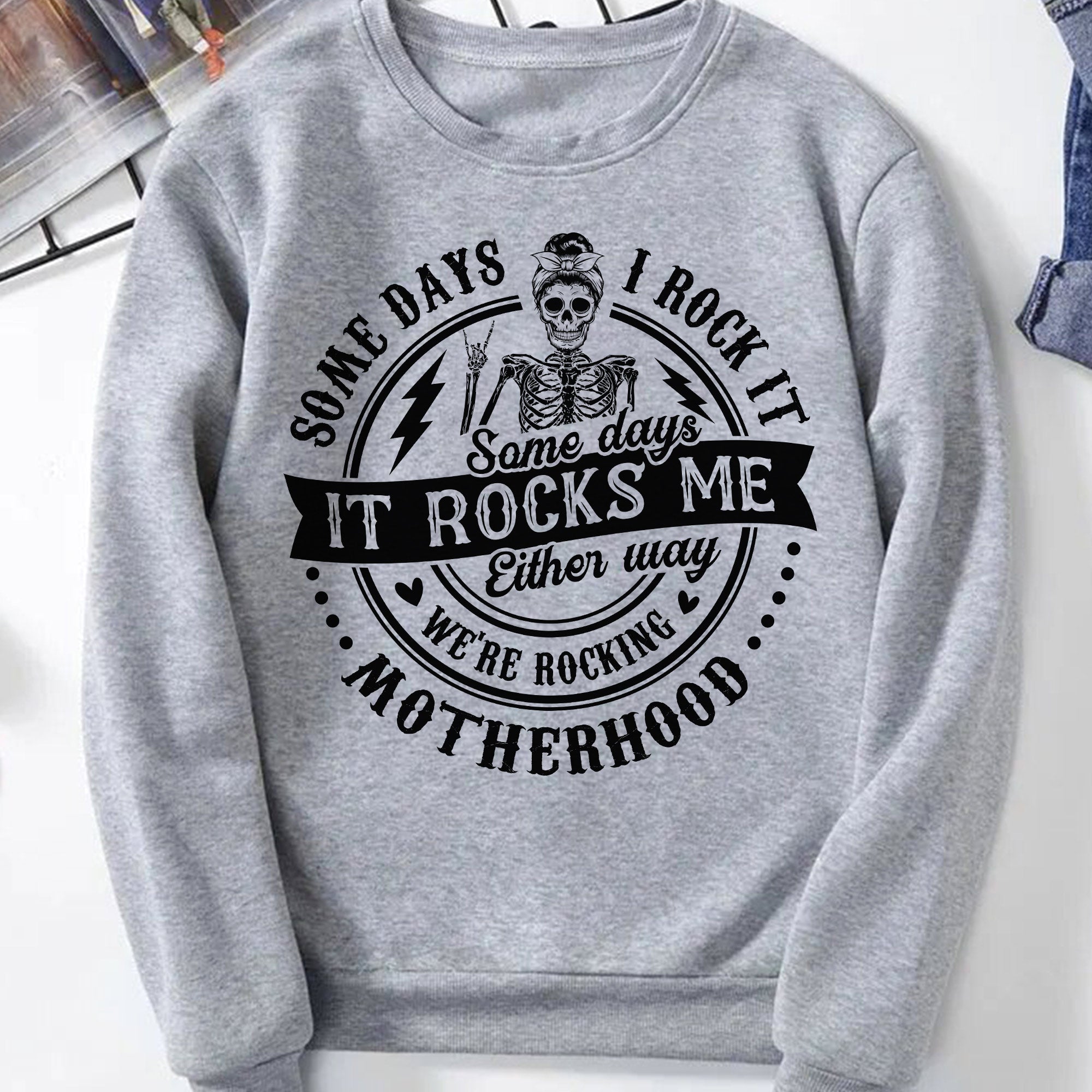 Sandjest Mom T-Shirt We??re Rocking Motherhood Gift for Mother Mommy Mama