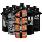 Orange Basketball Chug Lid Water Bottle 32oz