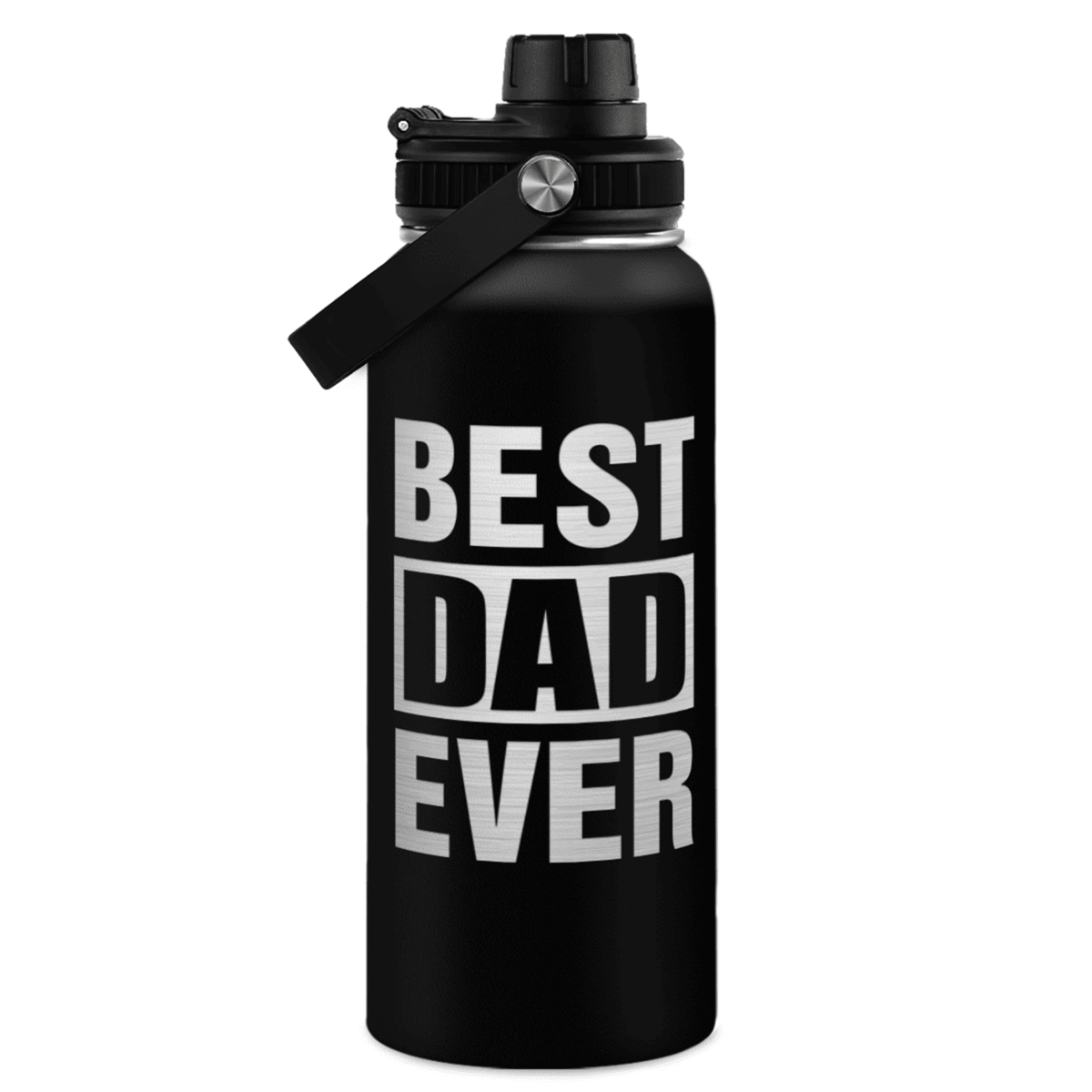 Best Dad Ever Chug Lid Water Bottle 32oz