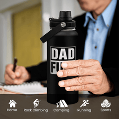 Dad Fuel Chug Lid Water Bottle 32oz