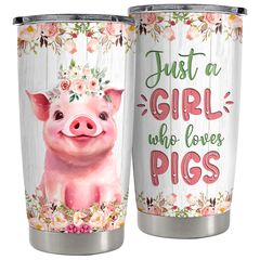 Pig Tumbler 20oz Stainless Steel Insulated Cup