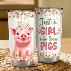 Pig Tumbler 20oz Stainless Steel Insulated Cup