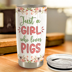 Pig Tumbler 20oz Stainless Steel Insulated Cup