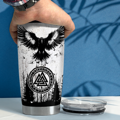 Black Viking Stainless Steel Curved Tumbler 20oz